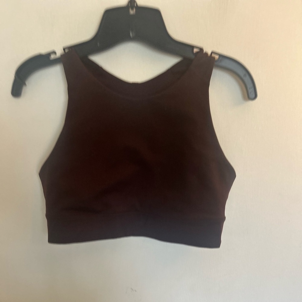 Old Navy active go dry, medium burgundy bra sports
